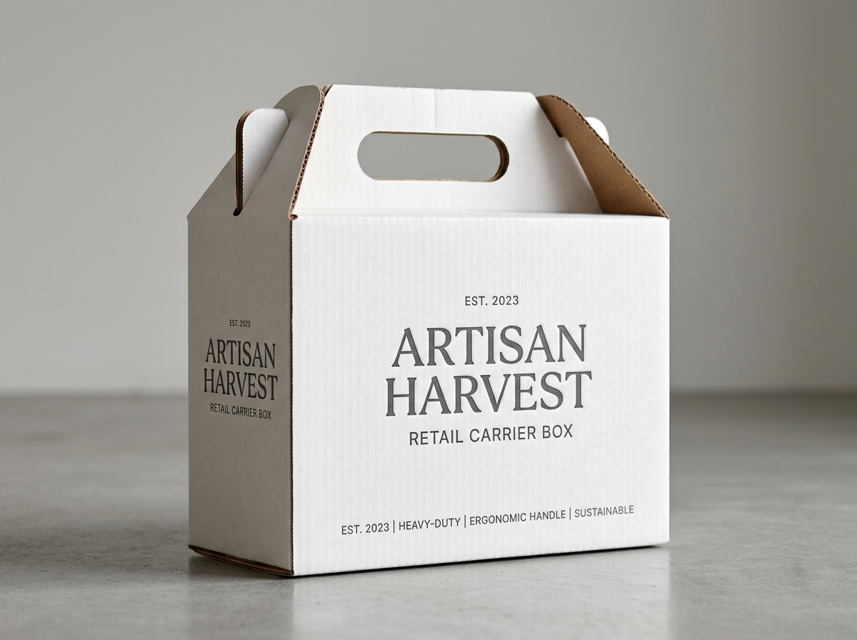 Heavy-Duty Retail Carrier Box with Handle